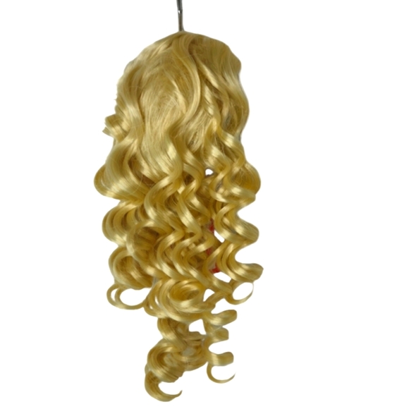 *H25476 Sepia Curly Blonde Ponytail - Picture 7 of 7